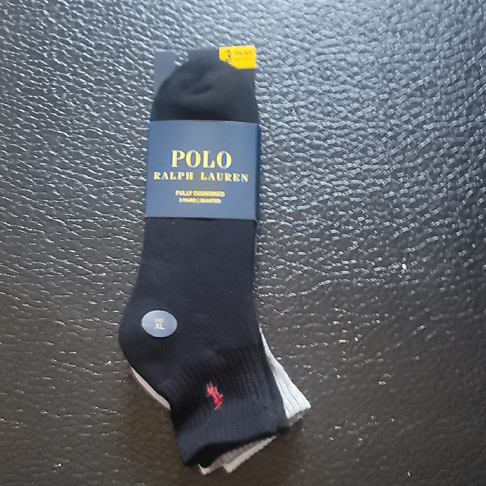 Polo by Ralph Lauren Black and Gray Casual Socks